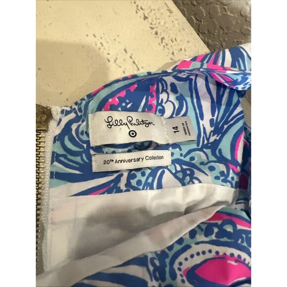 Lilly Pulitzer 20th Anniversary Shift Dress -Women’s Size 14, Sleeveless Floral - Picture 5 of 6